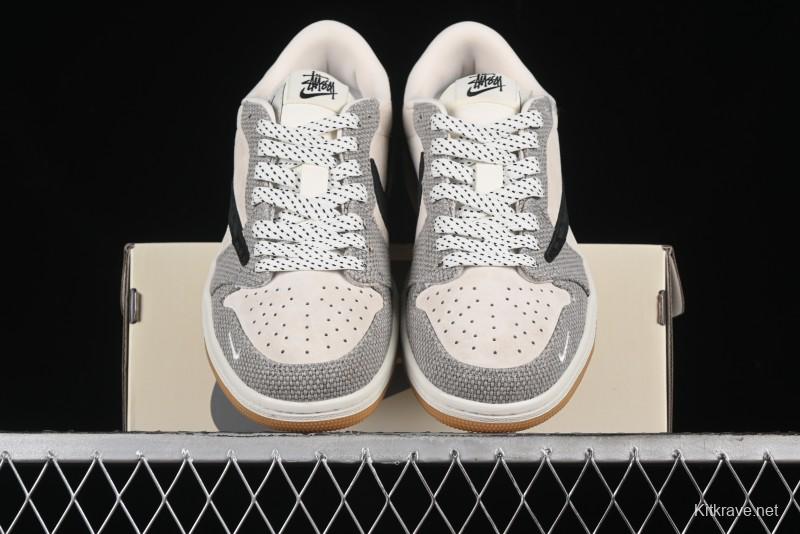 Nike Travis Scott x Fragment Design x Air Jordan 1 Low OG SP AJ1 Sneakers - JH6089-006