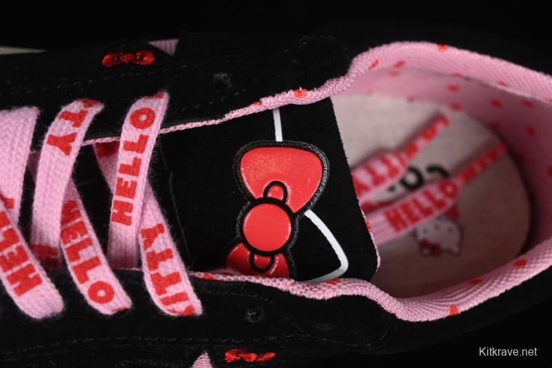 Converse One Star Hello Kitty Collaboration Low-Top Casual Sneakers with Embroidered Bow - 362940C