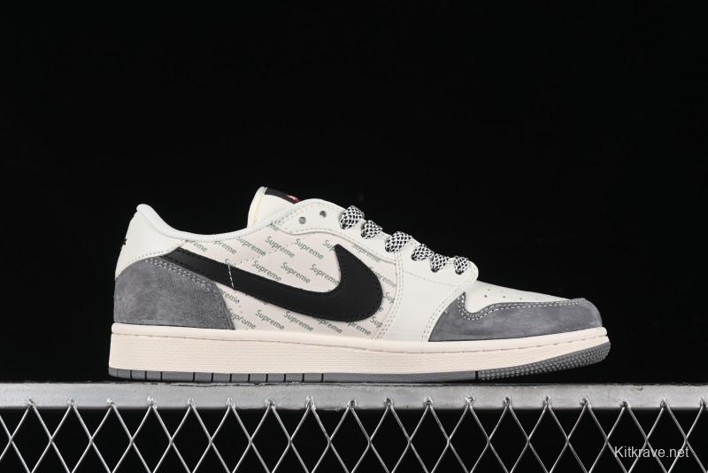 Nike Travis Scott x Fragment Design x Air Jordan 1 Low OG SP AJ1 Supreme Collaboration - XY2688-120