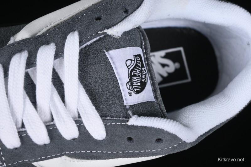 Vans Knu Skool Dark Grey Black Sole Versatile Casual Slip-Resistant Cushioned Platform Sneakers - VN000D22PWT