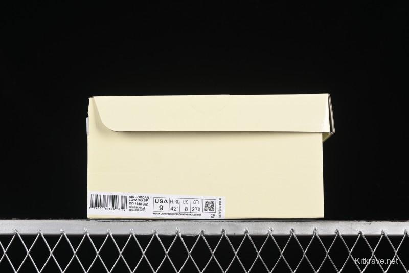 Nike Travis Scott x Fragment Design x Air Jordan 1 Low OG SP AJ1 Supreme North Face Collaboration - DIY1688-002