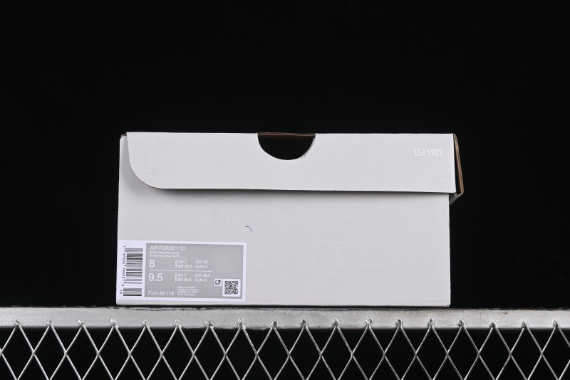Nike Air Force 1'07 Low Casual Sneakers with Full-Length Air Cushion - FJ4146-110