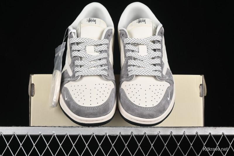 Nike Travis Scott x Fragment Design x Air Jordan 1 Low OG SP AJ1 Retro Sneakers - XY2688-124