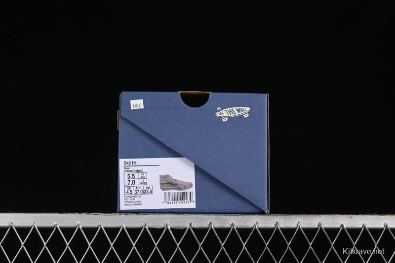 Vans Notre Premium Sk8-Hi High-Top Skate Shoes with Upgraded Suede and Linen Materials - VN000CR0BWQ