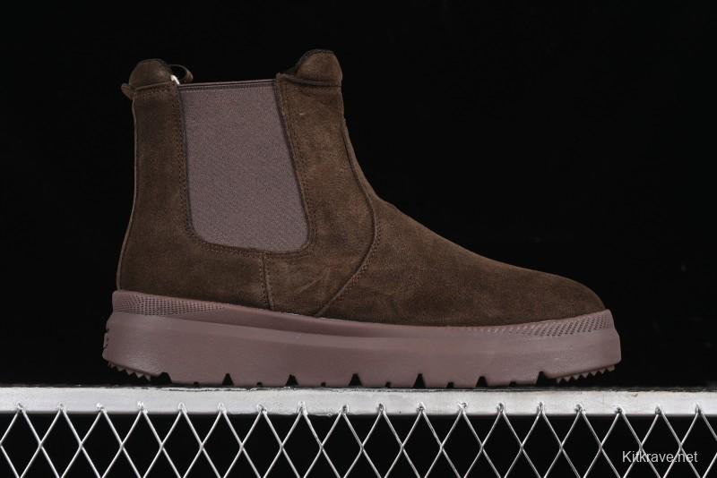 UGG Burleigh Chelsea Winter Boots for Men with Lightweight Anti-Slip Sole and Genuine Wool Leather - 1152050