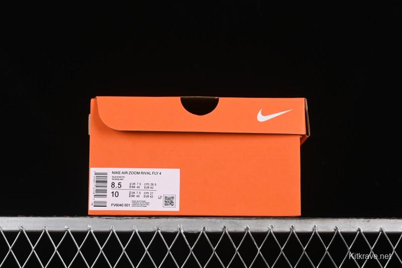 Nike Zoom Rival Fly 4 Lightweight Responsive Running Shoes with Flyknit and React Technology - FV6040-001