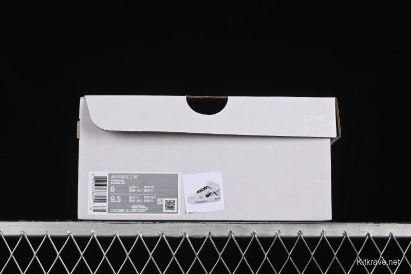 Nike Air Force 1 Mid Custom Hand-Painted Broken Three Hooks Shadow Spray-Painted Strap Mid-Top Casual Sneakers - CW2289-111