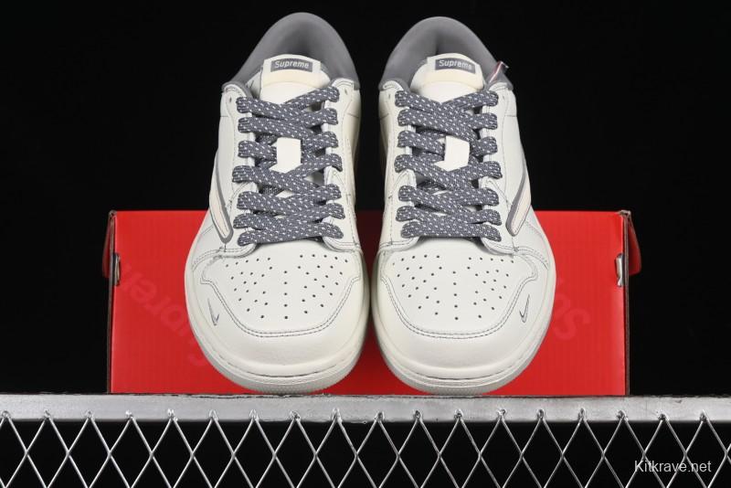 Nike Travis Scott x Fragment Design x Air Jordan 1 Low OG SP AJ1 Supreme Collaboration - CH6336-011