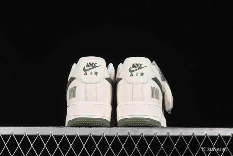 Nike Air Force 1 '07 Low QR Code Military Green Starry Sky Casual Sneakers - CU1836-966