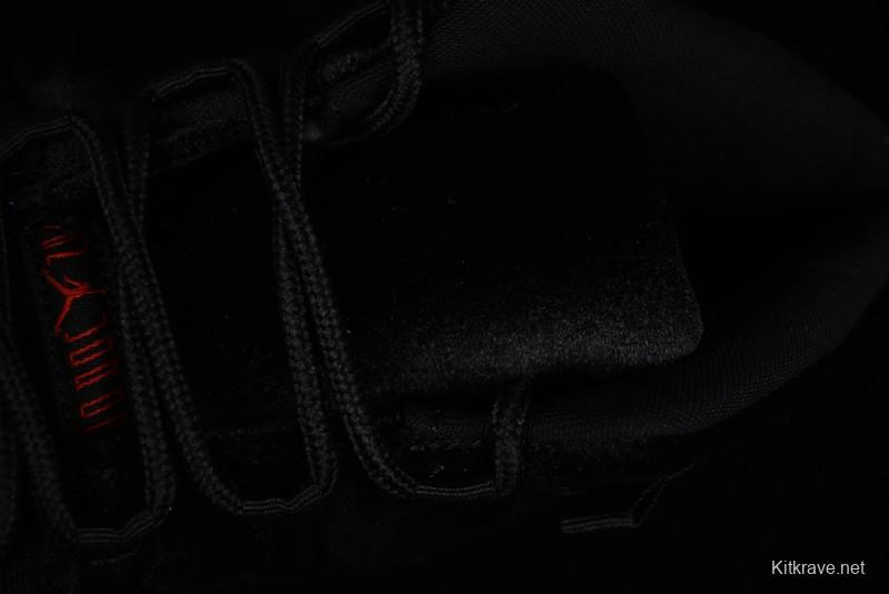 Nike Air Jordan 11 Retro "Bred Velvet" Basketball Shoes with Velvet Overlay - DB5457-061