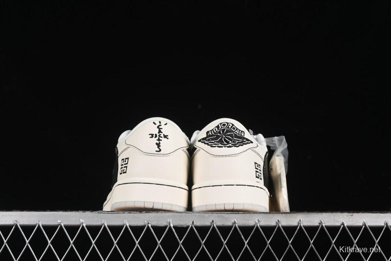 Nike Travis Scott x Fragment Design x Air Jordan 1 Low OG SP AJ1 Low Top Casual Sneakers - XY2688-111