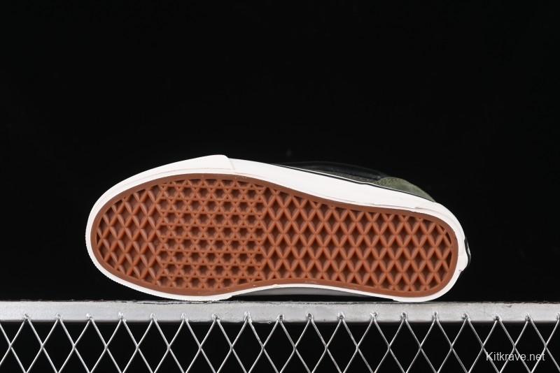 Vans Knu Skool DR White Black Green Chunky Sneakers - VN000CZU50K