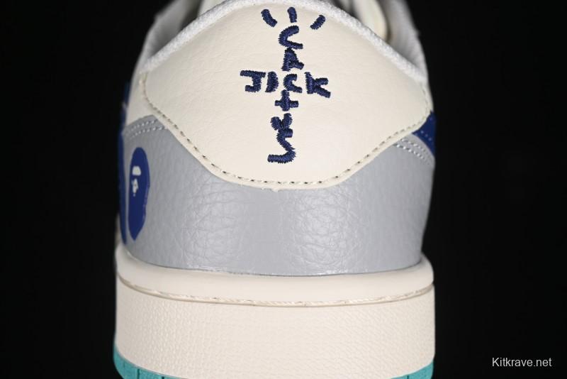 Nike Travis Scott x Fragment Design x Air Jordan 1 Low OG SP AJ1 Bape Collaboration - LJ5188-021
