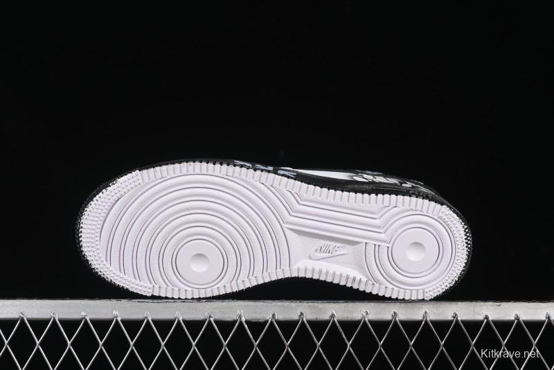 Nike Air Force 1 '07 Low Custom KAWS Bear Print Casual Sneakers - ZH0316-037