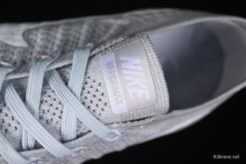 Nike Vapormax Flyknit Breathable Casual Running Shoes with Full-Length Air Cushion - 849558-100