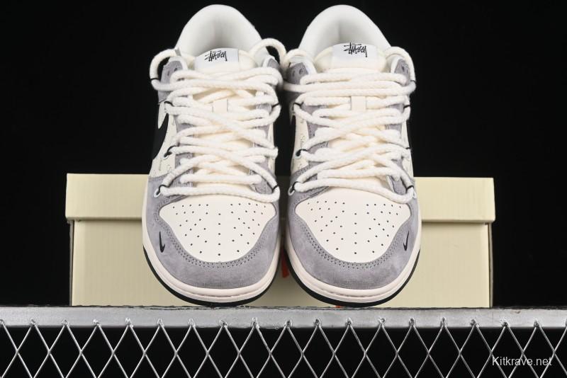 Nike SB Dunk Low Stussy Anniversary Edition Customized Low-Top Casual Skate Shoes - SJ2068-293