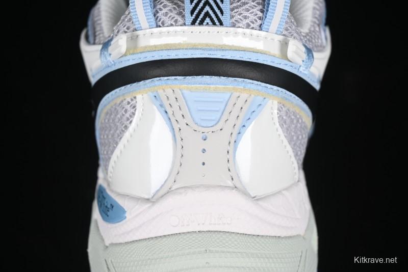 Off-White Be Right Back Low-Top Lifestyle Sneakers in White Blue - X.E5