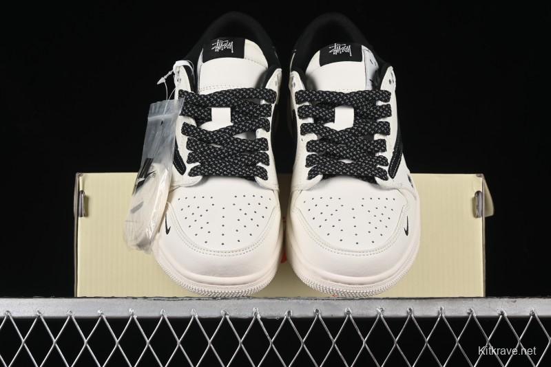 Nike Air Jordan 1 Low OG SP Travis Scott x Fragment Design Collaboration Sneakers - SJ2068-129