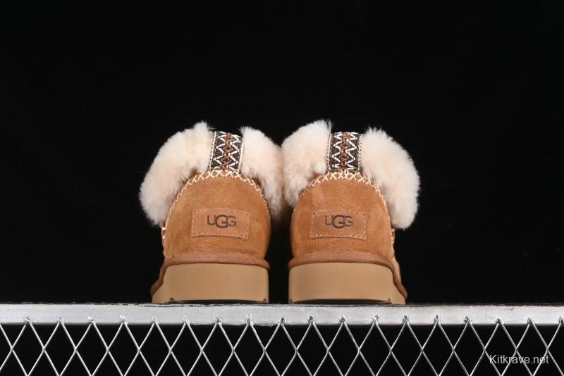 UGG Classic Ultra Mini Alpine Short Boots with Genuine Shearling Lining - 1158224