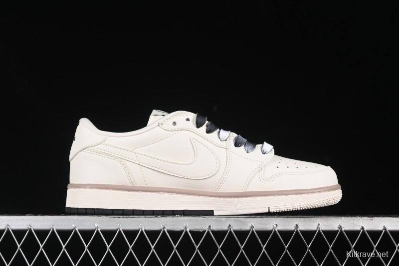 Nike Travis Scott x Fragment Design x Air Jordan 1 Low OG SP AJ1 Sneakers - CF3688-018