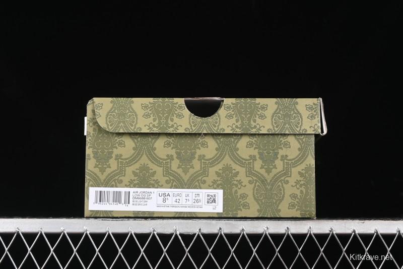 Nike Travis Scott x Fragment Design x Air Jordan 1 Low OG SP AJ1 Low Top Casual Sneakers - DM6688-607