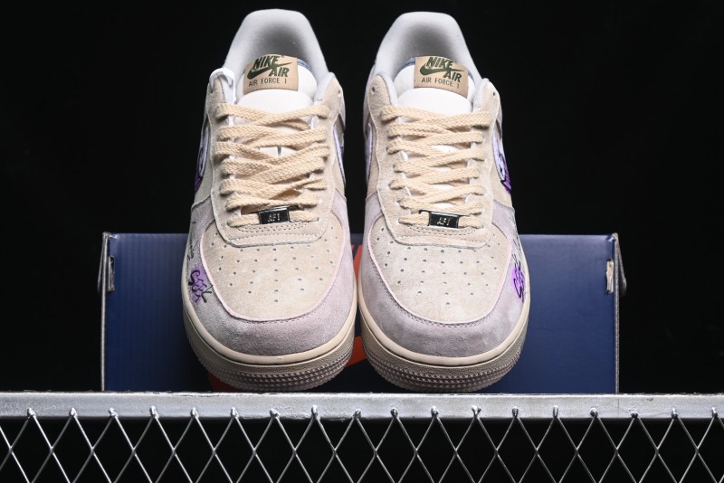 Nike Air Force 1 '07 Low Purple Taro Demon Casual Sneakers - ZB2121-301