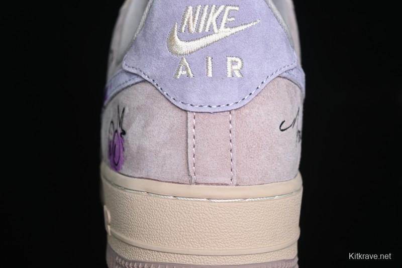 Nike Air Force 1 '07 Low Purple Taro Demon Casual Sneakers - ZB2121-301