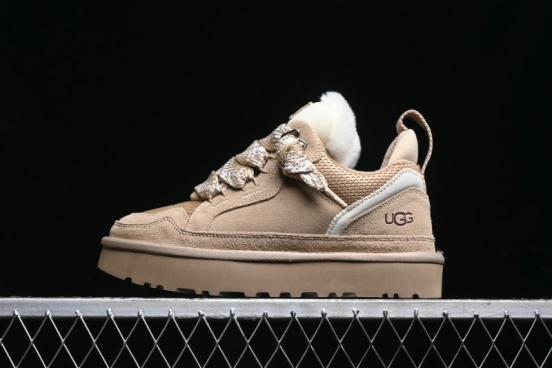 UGG Classic Ultra Mini Mel Two-Tone Lace-Up Low-Top Casual Shoes - 1144032