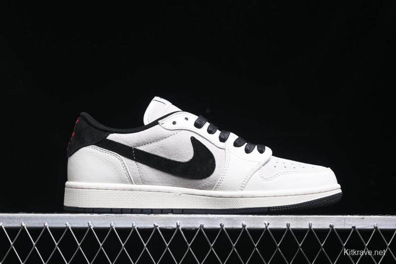 Nike Travis Scott x Fragment Design x Air Jordan 1 Low OG SP Casual Sneakers - XZ6868-002