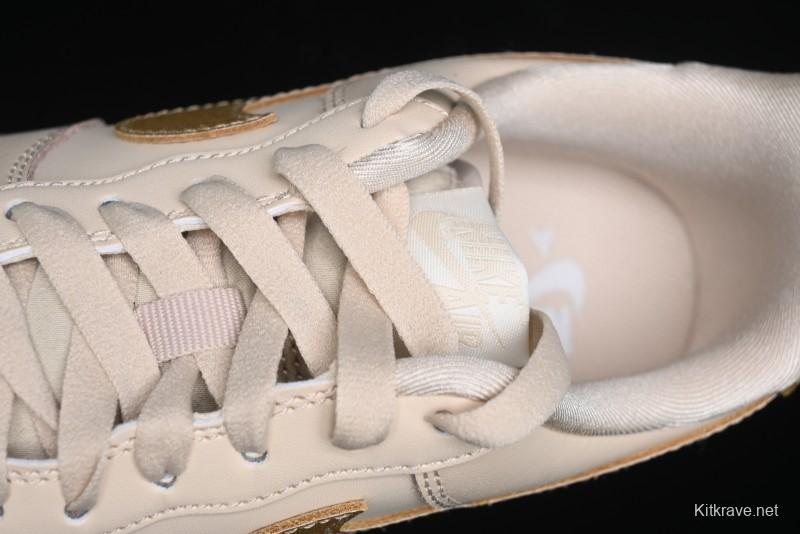 Nike Air Force 1 '07 Low Top Sneakers with Full-Grain Leather and Air Cushion - DQ7569-102