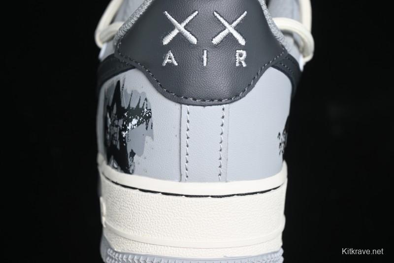 Nike Air Force 1 Low "Vinyl" Casual Sneakers with Lace-Up Design - KS6896-666