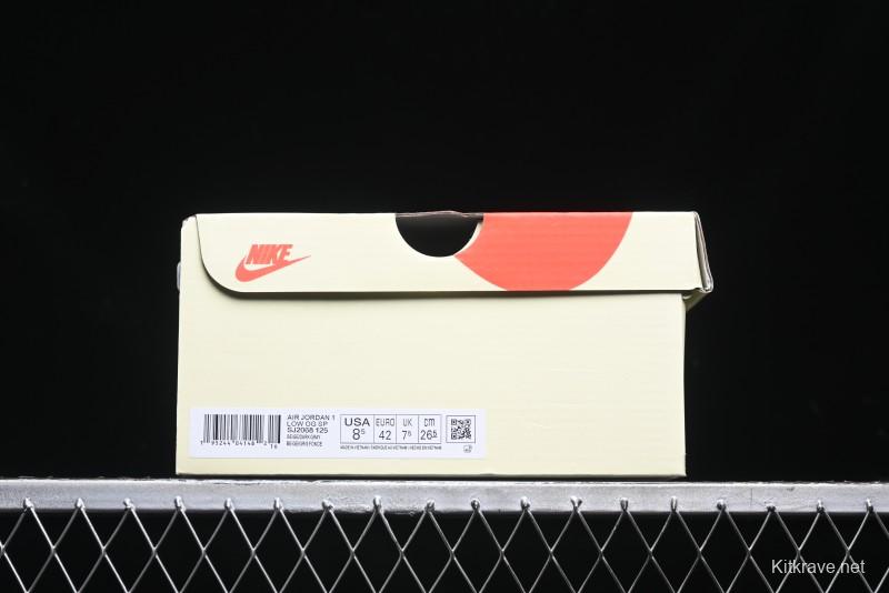 Nike Travis Scott x Fragment Design x Air Jordan 1 Low OG SP AJ1 Retro Sneakers - SJ2068-125