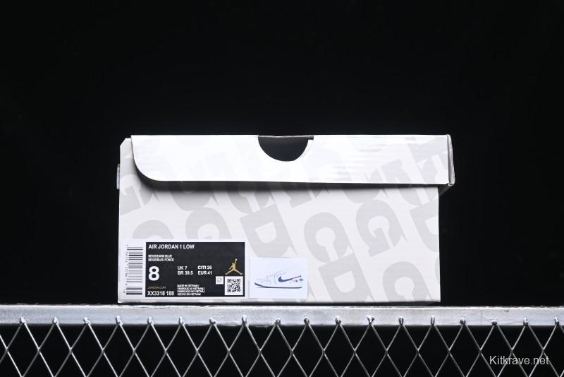 Nike Air Jordan 1 Low Supreme x The North Face Retro Basketball Shoes - XX3318-188