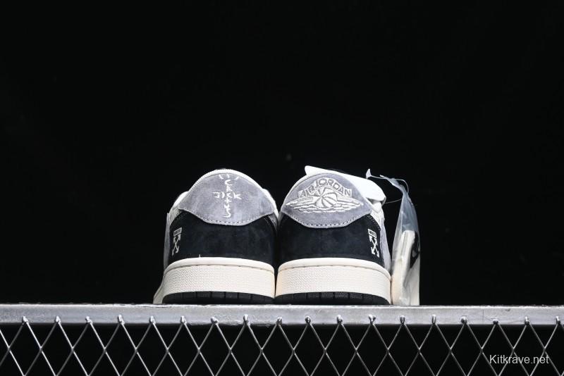 Nike Travis Scott x Fragment Design x Air Jordan 1 Low OG SP Sneakers - SJ2068-108