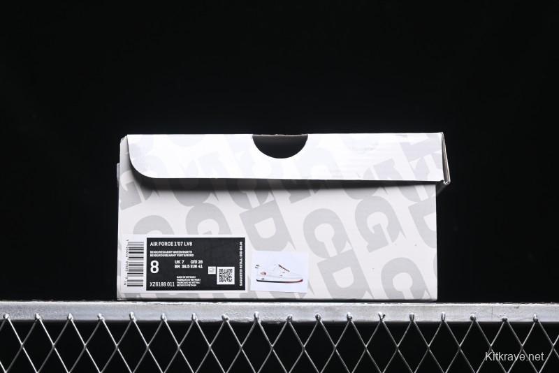 Nike Air Force 1 '07 Low The North Face Collaboration - Beige Red Green Color Block Low-Top Casual Sneakers - XZ6188-011