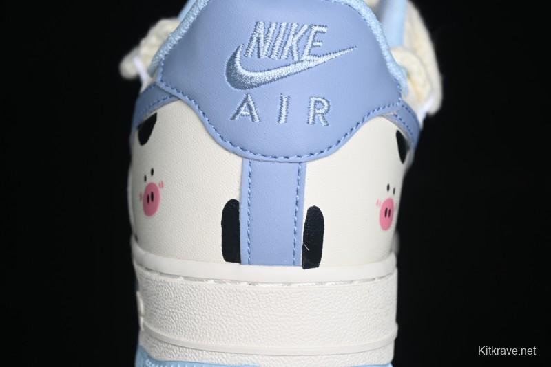 Nike Air Force 1 '07 Low Milk Pig Casual Lace-Up Sneakers - BD7701-110