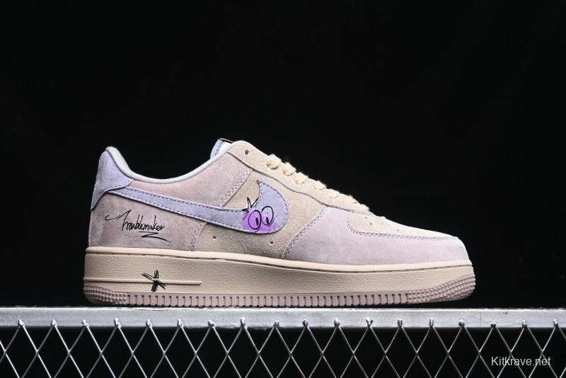 Nike Air Force 1 '07 Low Purple Taro Demon Casual Sneakers - ZB2121-301