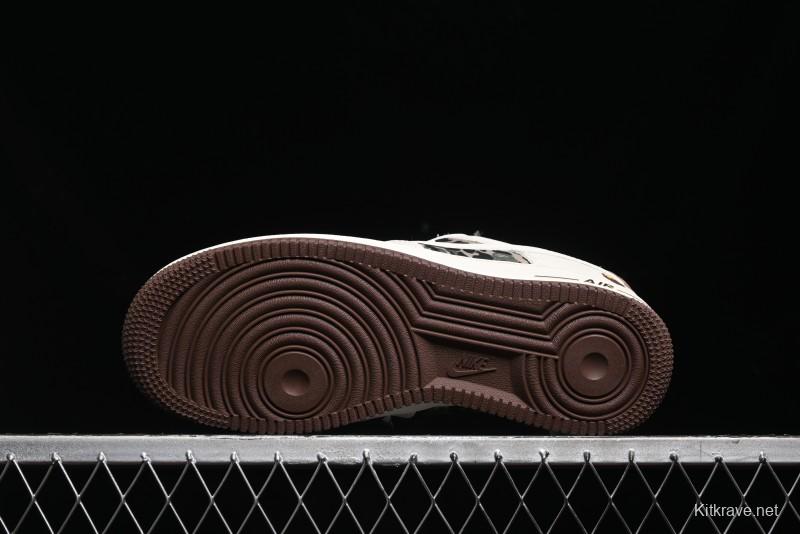 Nike Air Force 1 Low Bape Collaboration - Beige Camo Casual Sneakers - KK1988-019