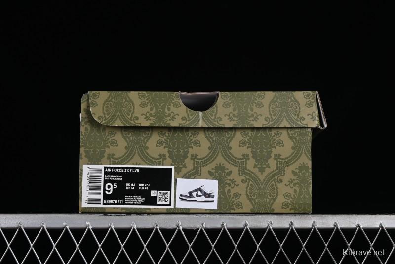 Nike SB Dunk Low Gucci Collaboration - Grey Pattern Anniversary High-End Custom Low-Top Casual Skate Shoes - BB9676-311