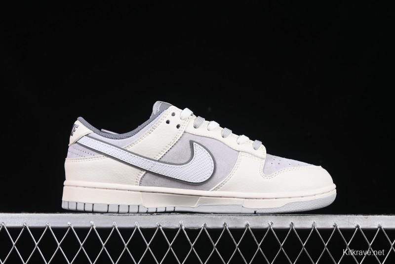 Nike SB Dunk Low The North Face Year of the Snake Light Grey Hook Anniversary Custom Low-Top Casual Skate Shoes - DM6868-007
