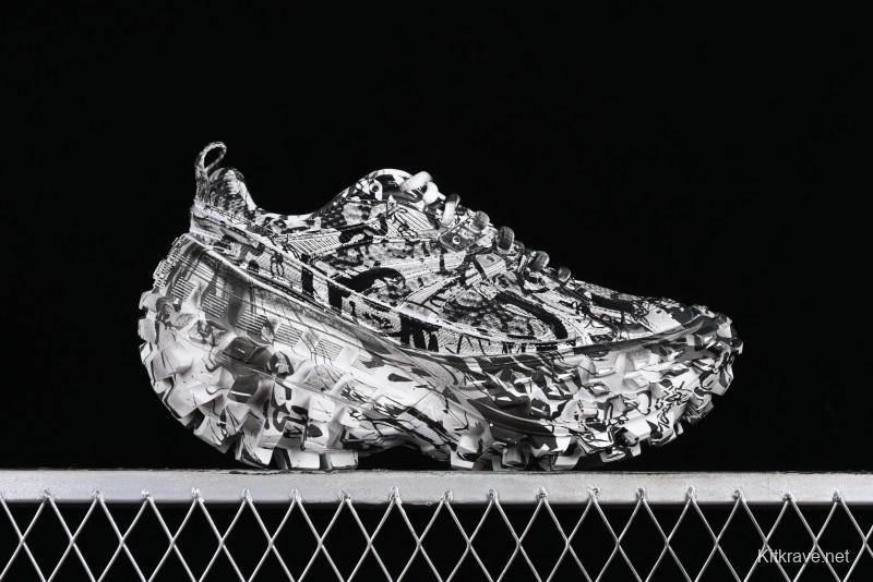 Balenciaga Defender Rubber Platform Sneakers Low-Top Tank Tread Tire Design Outdoor Casual Sports Running Shoes - W2RG19010