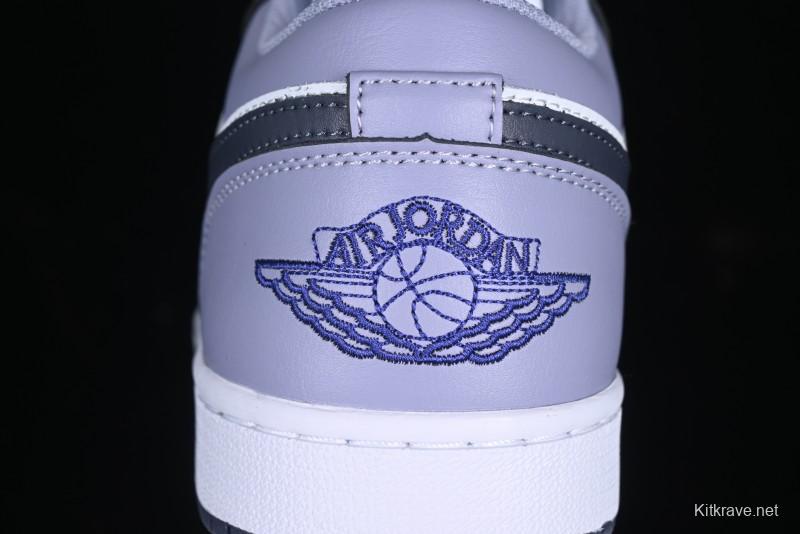 Nike Air Jordan 1 Low AJ1 Haze Purple Casual Lifestyle Sneakers - 553558-145