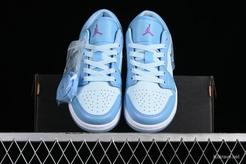 Nike Air Jordan 1 Low Custom Black Green Casual Sneakers - FN7366-400