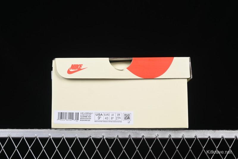Nike Travis Scott x Fragment Design x Air Jordan 1 Low OG SP AJ1 Low Top Casual Sneakers - SJ2068-121