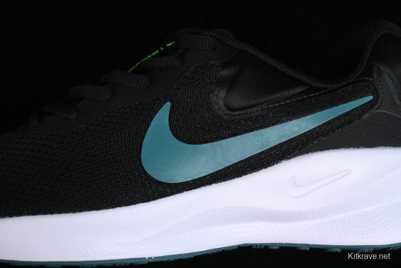 Nike Revolution 7 Wide Running Shoes with Breathable Mesh and Durable Cushioning - FB2207-004