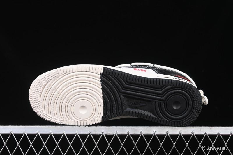 Nike Air Force 1 '07 Low Stussy Year of the Snake Limited Edition Black Snake Print Drawstring Casual Sneakers - DM6688-013