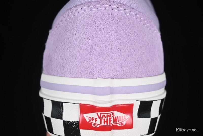 Vans Old Skool Reissue 136 Purple Checkerboard Retro Canvas Shoes - VN000MT6E3N
