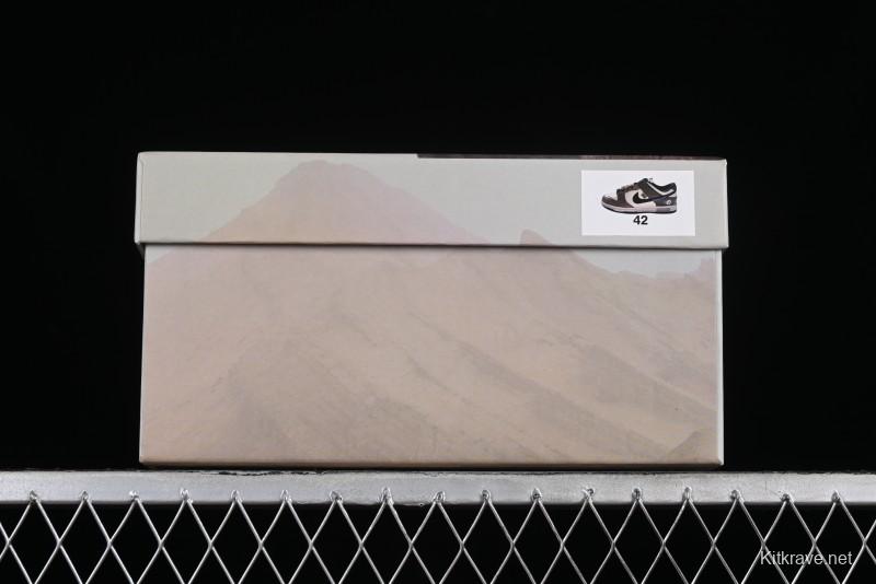 Nike Dunk Low Panda Prank Street Racing Electro Rust Distressed SB Strap Low-Top Casual Sneakers - DD1391-100