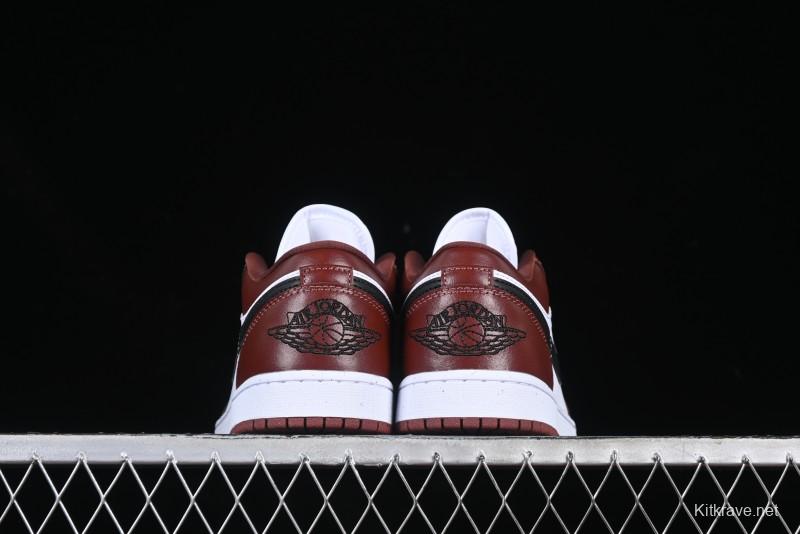 Nike Air Jordan 1 Low AJ1 White University Red Casual Sneakers - HF3148-102