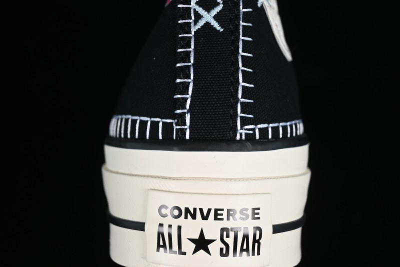 Converse All Star Lift Platform Sneakers with Daisy Stitch Detail - A08731C